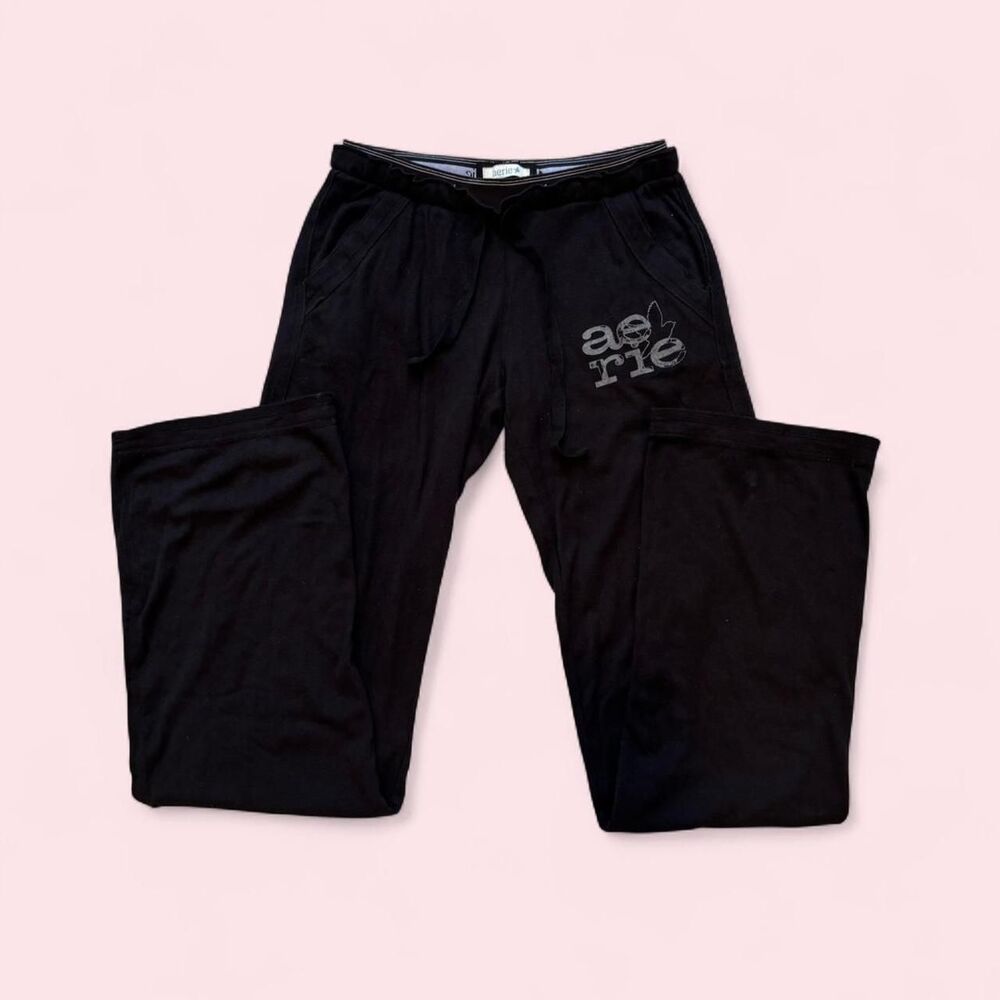 Aerie Women's Black Joggers-tracksuits